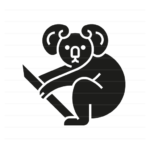 Australia: Koala glyph icon