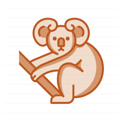 Australia: Koala filled outline icon