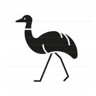 Australia: Emu glyph icon