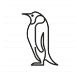 Antarctica: Emperor Penguin outline icon