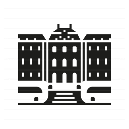 Belvedere palace – Vienna, Austria glyph icon