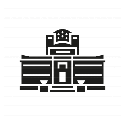 Secession Building – Vienna, Austria glyph icon