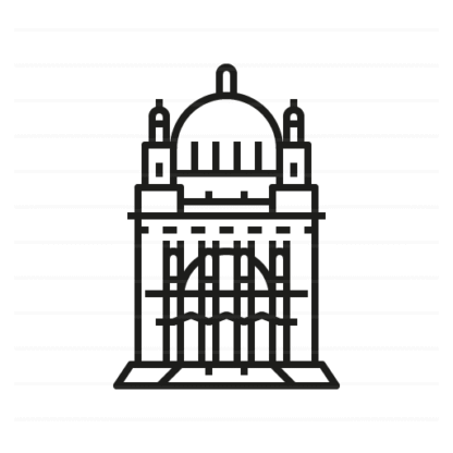 Kirche am Steinhof – Vienna, Austria outline icon